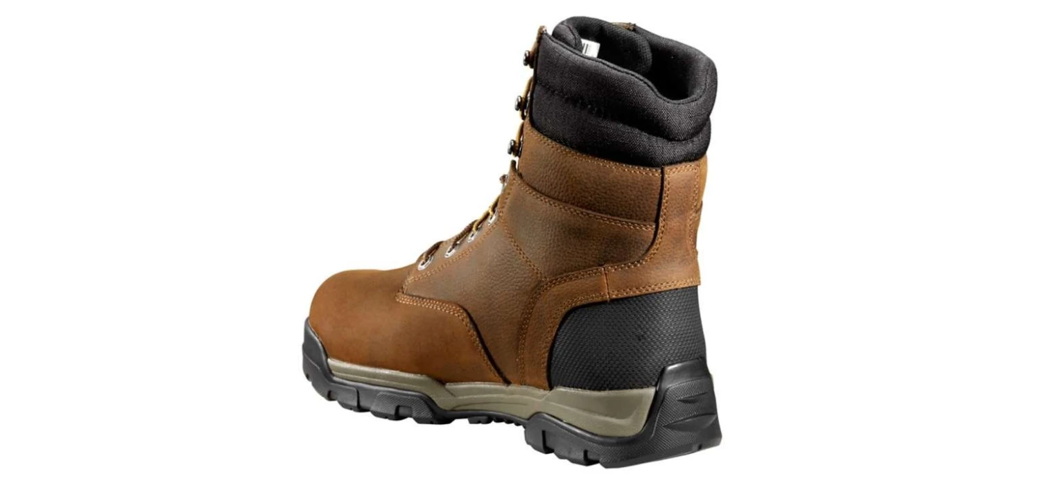 Carhartt Boots: Men's CME8347 Brown Oil Tanned Ground Force 8-Inch Composite Toe Work Boot - Image 3