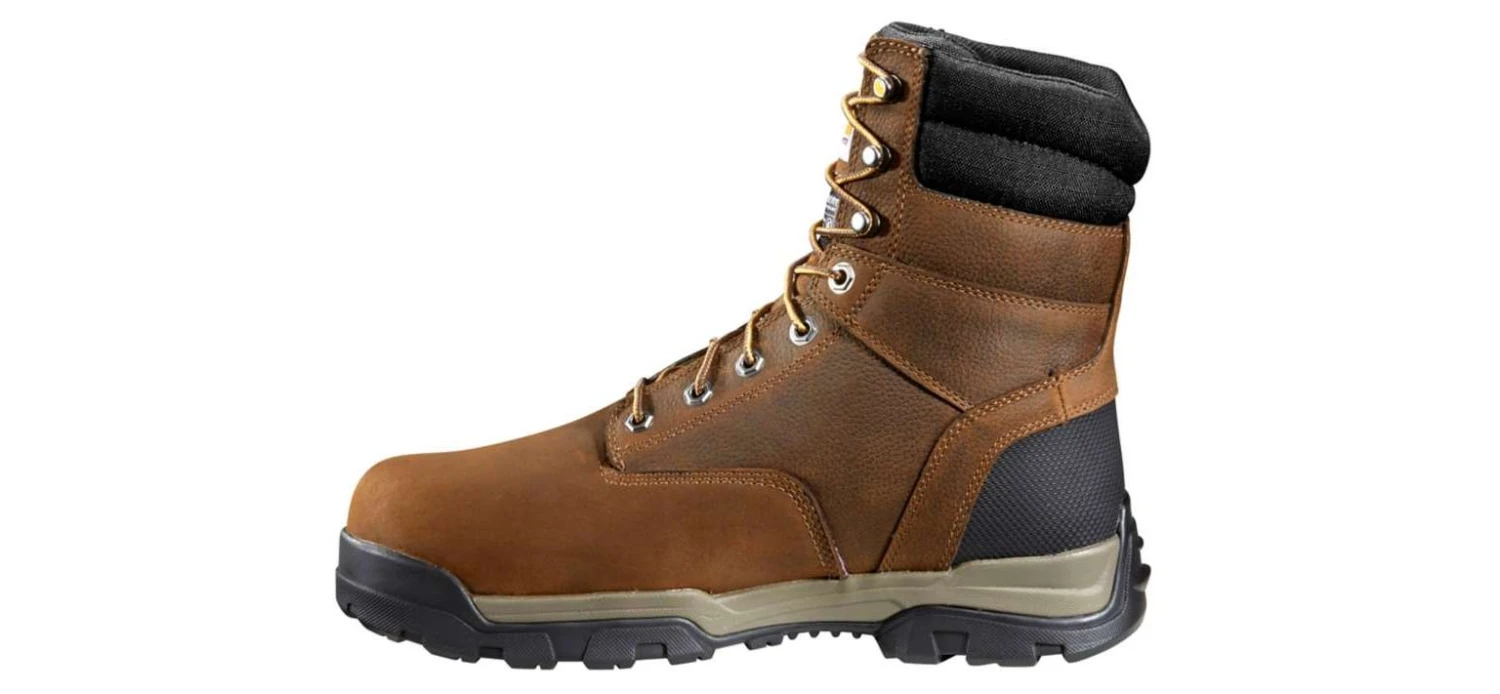 Carhartt Boots: Men's CME8347 Brown Oil Tanned Ground Force 8-Inch Composite Toe Work Boot - Image 2