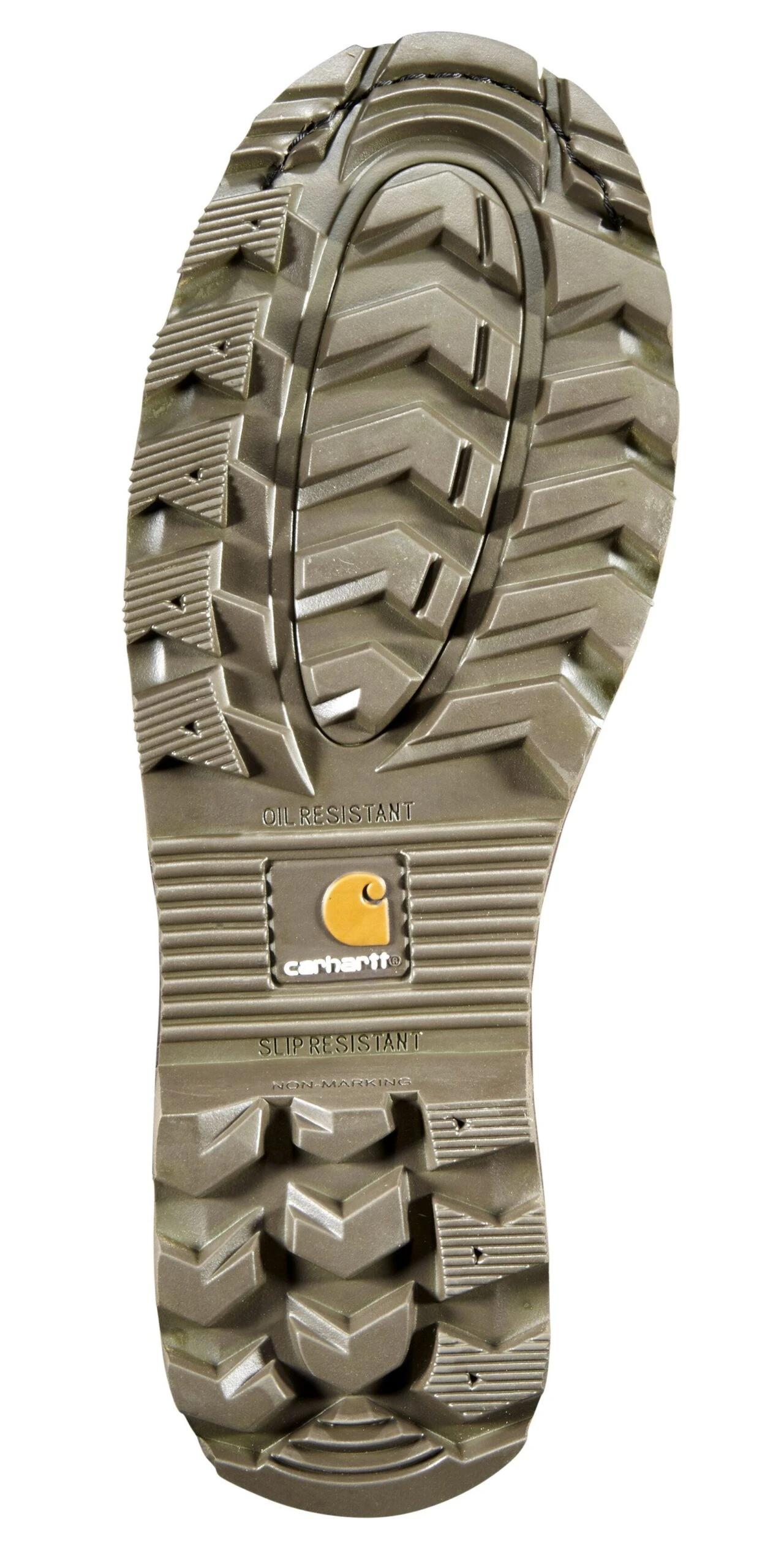 Carhartt Boots: Men's CMP1053 Brown Waterproof Slip Resistant Wellington Work Boot - Image 2