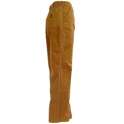 Carhartt Pants: Men's B136 BRN Brown Double Front Duck Dungaree Work Pants