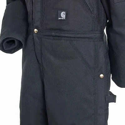 Carhartt Coveralls: Yukon Men's Black X06 Arctic Extremes Quilt Lined Coveralls - Image 5