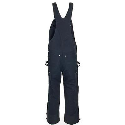 Carhartt Overalls: Men's R41 BLK Black Zip To Hip Quilt Lined Overalls - Image 3