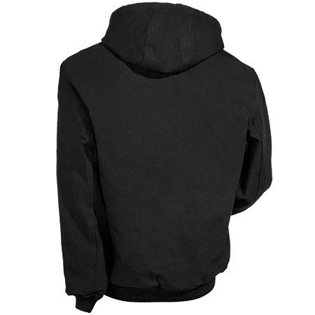 Carhartt Jackets: Men's Black J140 BLK USA Made Flannel Lined Duck Active Jacket