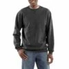 Carhartt Sweatshirt: Men's 104165 026 Carbon Heather Heavyweight Crewneck Paxton