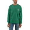 Carhartt Shirts: Men's K126 G55 North Woods Heather Long Sleeve Pocket Work Shirt