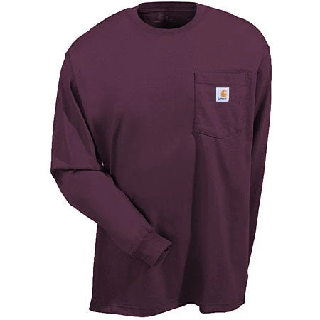 Carhartt Shirts: Men's Port K126 PRT Long Sleeve Cotton Workwear Shirt - Image 2