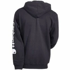 Carhartt Sweatshirts: Men's Black K288 BLK Midweight Pullover Hooded Sweatshirt