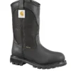 Carhartt Boots: Women's CWP1151 Black Waterproof Slip Resistant Wellington Work Boot